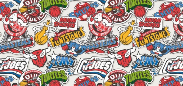 vanila-bcn-logos-nba-team-basketball-mashup-illustration-design-studio-barcelone-espagne-cartoon-80s